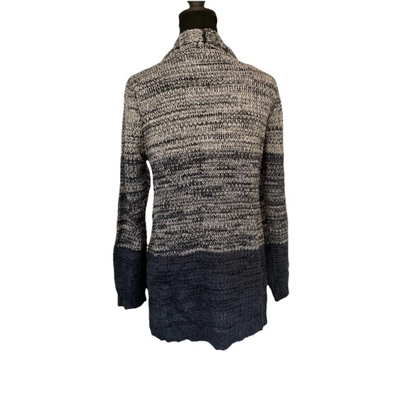 Croft & Barrow Shawl Rib Finish Sweater Open Cardigan Gradiant Blue Women’s Sz S - Picture 5 of 8
